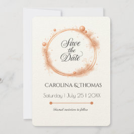 Reserve A Data Caligrafia de Casamento com Faíscas Elegante