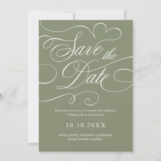 Reserve A Data Caligrafia moderna atemporal Código QR casamento S