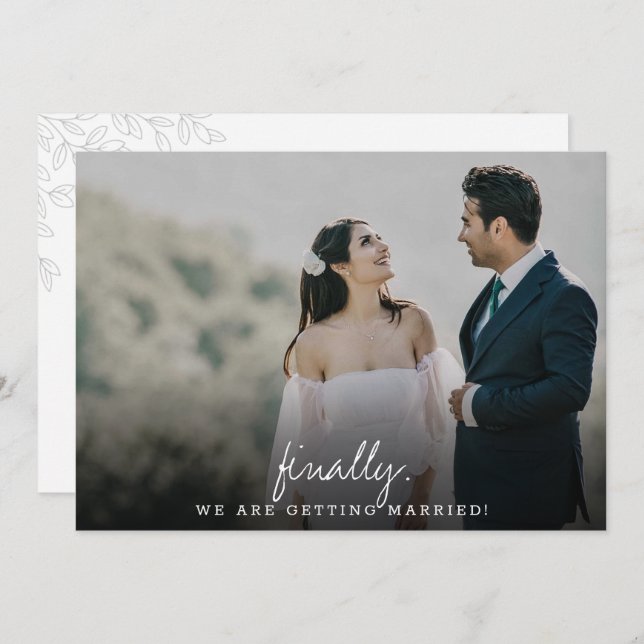 Reserve A Data Caligrafia moderna e simples (Frente/Verso)