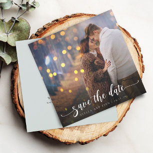 Reserve A Data Caligrafia Moderna Foto Casamento