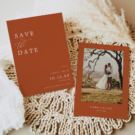 Reserve A Data Calliografia Queimada Casamento de Foto Laranja La