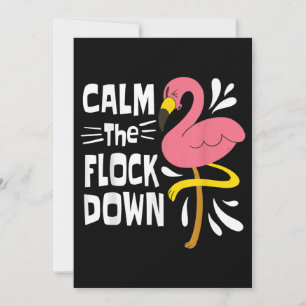 Reserve A Data Calma, Flamingo Rosa Engraçado.