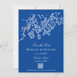 Reserve A Data Camden Maine Map Elegante Código QR