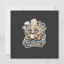 Reserve A Data Camiseta Engraçada Pensando Excessivamente Em Anda