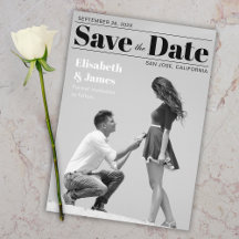 Capa de Revista em Preto e Branco Foto & Tipografi