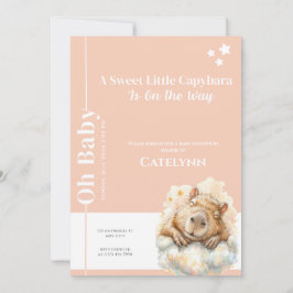 Reserve A Data Capybara Baby Shower Invitation • Oh Baby