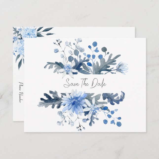 Reserve A Data Card (10,8 x 14 cm) - Save The Date (Frente/Verso)