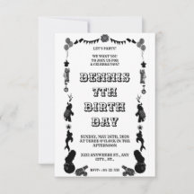 Carnaval festival preto e branco