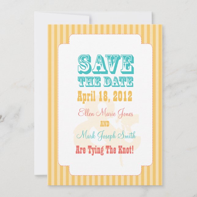 Reserve A Data Carnaval Ocidental - Salvar a Data Amarelo (Frente)