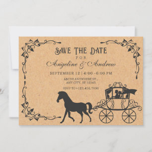 Reserve A Data Carruagem antiga com cavalo