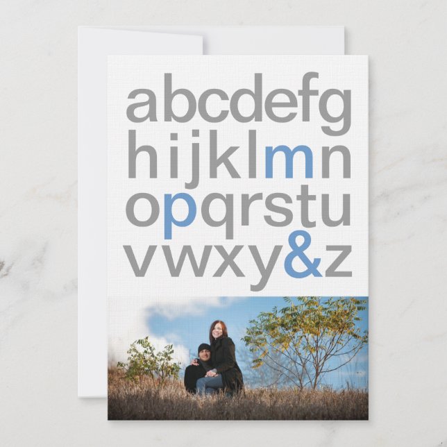 Reserve A Data Cartas Simples 5x7 Avisos de Salve a Data (Frente)