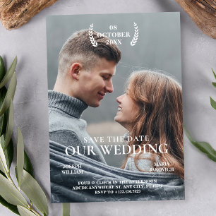 Reserve A Data cartaz de filme de foto de casamento Modernista mi