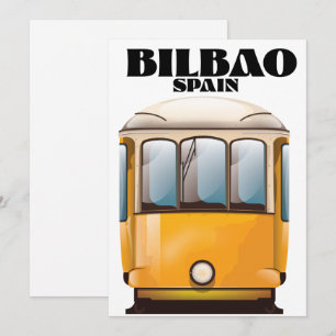 Reserve A Data Cartaz de viagem de bonde Bilbao Espanha