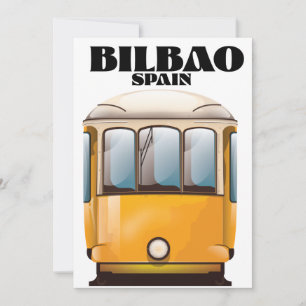 Reserve A Data Cartaz de viagem de bonde Bilbao Espanha