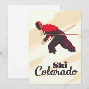 Reserve A Data Cartaz de viagem Esqui Colorado