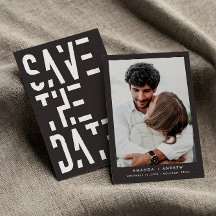 Carvão Branco Cinza Listras Retro 70s Casamento