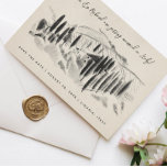 Reserve A Data Carvaria italiana esboçada Salva a data<br><div class="desc">Desenho original da adega italiana. Personalize a sua adega para salvar a data,  independentemente do local! Vista de papel envelhecido.</div>