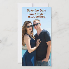 Reserve A Data Casal de Fotografias Personalizado Vertical