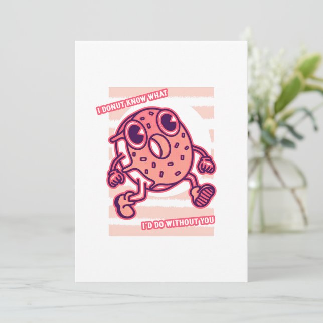 Reserve A Data casal rosquinha engraçada dia de os namorados amor (Em pé/Frente)