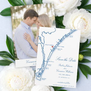 Reserve A Data Casamento Airlie Gardens Wilmington NC Mapa Azul-M