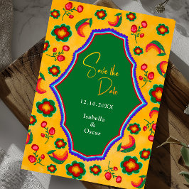 Reserve A Data Casamento amarelo mexicano