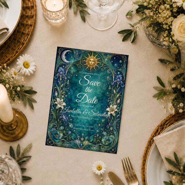 Reserve A Data Casamento Art Nouveau Celestial Etéreo (Criador carregado)
