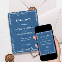 Casamento Azul Empoeirado Elegante Clássico Gravat