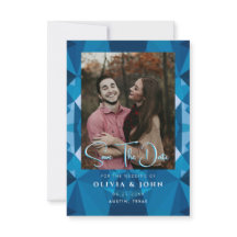 Casamento Azul Moderno Fofo