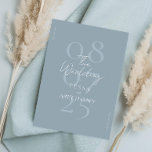 Reserve A Data Casamento Azul Simples Moderno Minimalista<br><div class="desc">Elegante salve os convites para casamento de data que são simples e na moda com moderno roteiro manuscrito e design minimalista.</div>