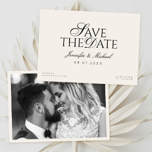 Reserve A Data Casamento Black e Marfim Old Money