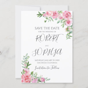 Reserve A Data Casamento Blush Pink Bloom