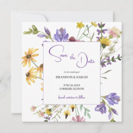 Reserve A Data Casamento Boho de Flores Silvestres