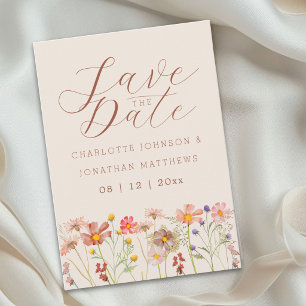 Reserve A Data Casamento Boho de Outono em um Campo de Flores Sil