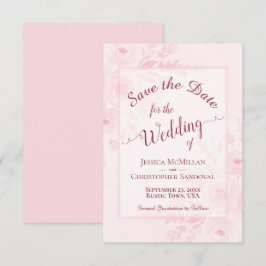 Reserve A Data Casamento Boho de Peônias em Rosa Bege em Aquarela
