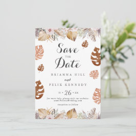 Reserve A Data Casamento Boho Neutro Rústico