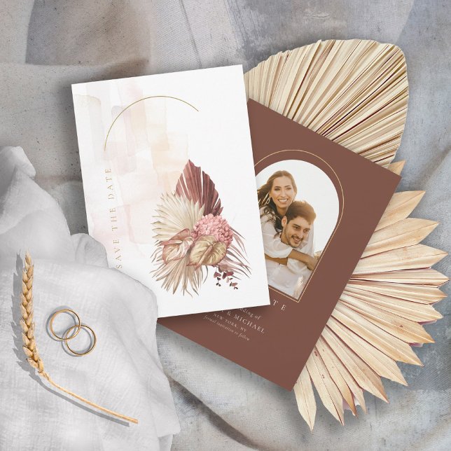 Reserve A Data Casamento Boho Oasis Foto Burnt Umber ID959 (Criador carregado)