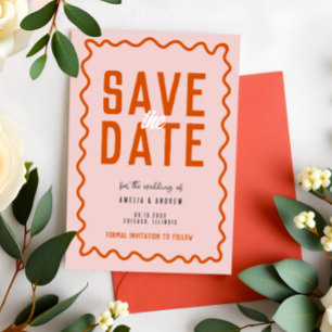 Reserve A Data Casamento Bold e Moderno