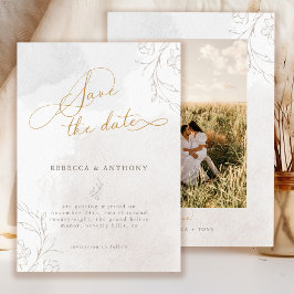 Reserve A Data Casamento Botânico com Roteiro Elegante e Foto