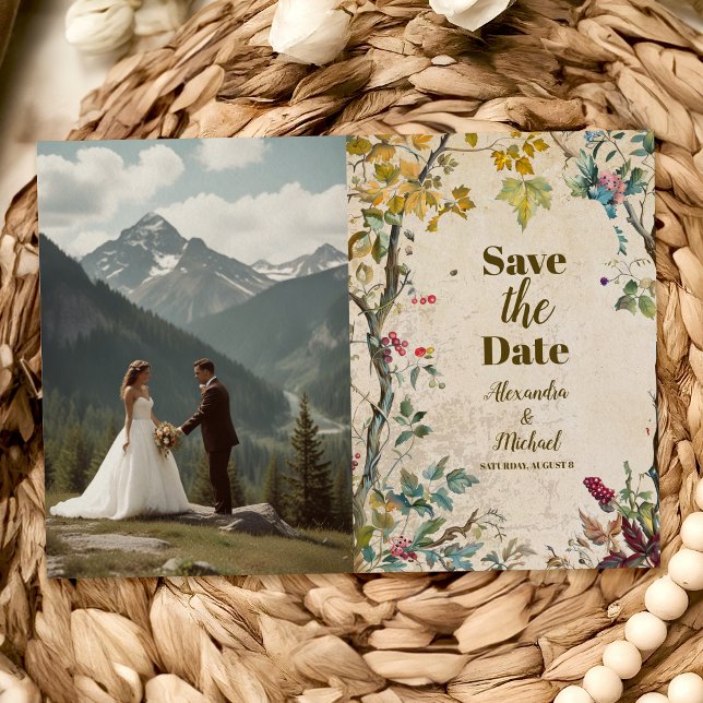 Reserve A Data Casamento Botânico de Flores Silvestres Bohemianas (Criador carregado)