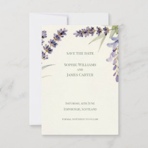Reserve A Data Casamento Botânico de Lavanda Azul Escocesa