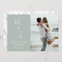 Casamento Botânico Moderno de Sage Suave Salva A D