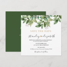 Casamento Botânico Rústico com Folhagem Verde e Do