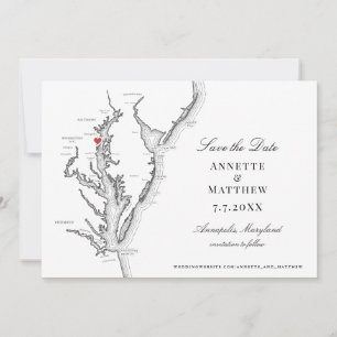 Reserve A Data Casamento branco preto de Chesapeake Bay Annapolis