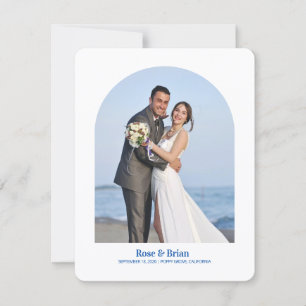 Reserve A Data Casamento Cabana Azul Ondulado Salve o Dia