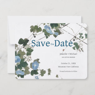 Reserve A Data Casamento Caligrafia Floral Preto Branco