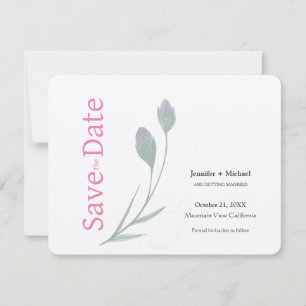 Reserve A Data Casamento Caligrafia Floral Preto Branco