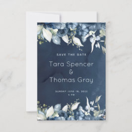 Reserve A Data Casamento Cascading Marinho Peony