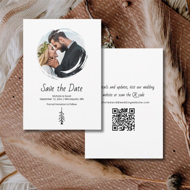 Reserve A Data Casamento Casual da Árvore Rústica Boho (Criador carregado)