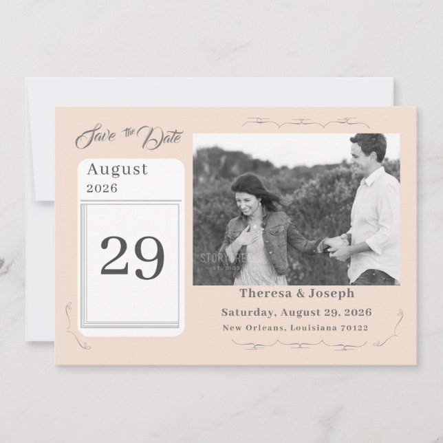 Reserve A Data Casamento católico (Frente)