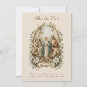 Reserve A Data Casamento Católico de Caná Save the Date